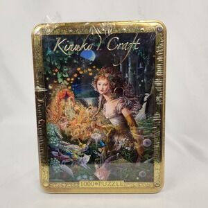 New Master Pieces Tin Case Kinuko Y. Craft "Wildwood Dancing" 1000 pc‎ Puzzle